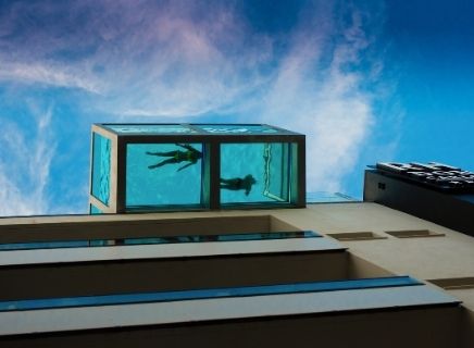 POOL WITH GLASS BOTTOM